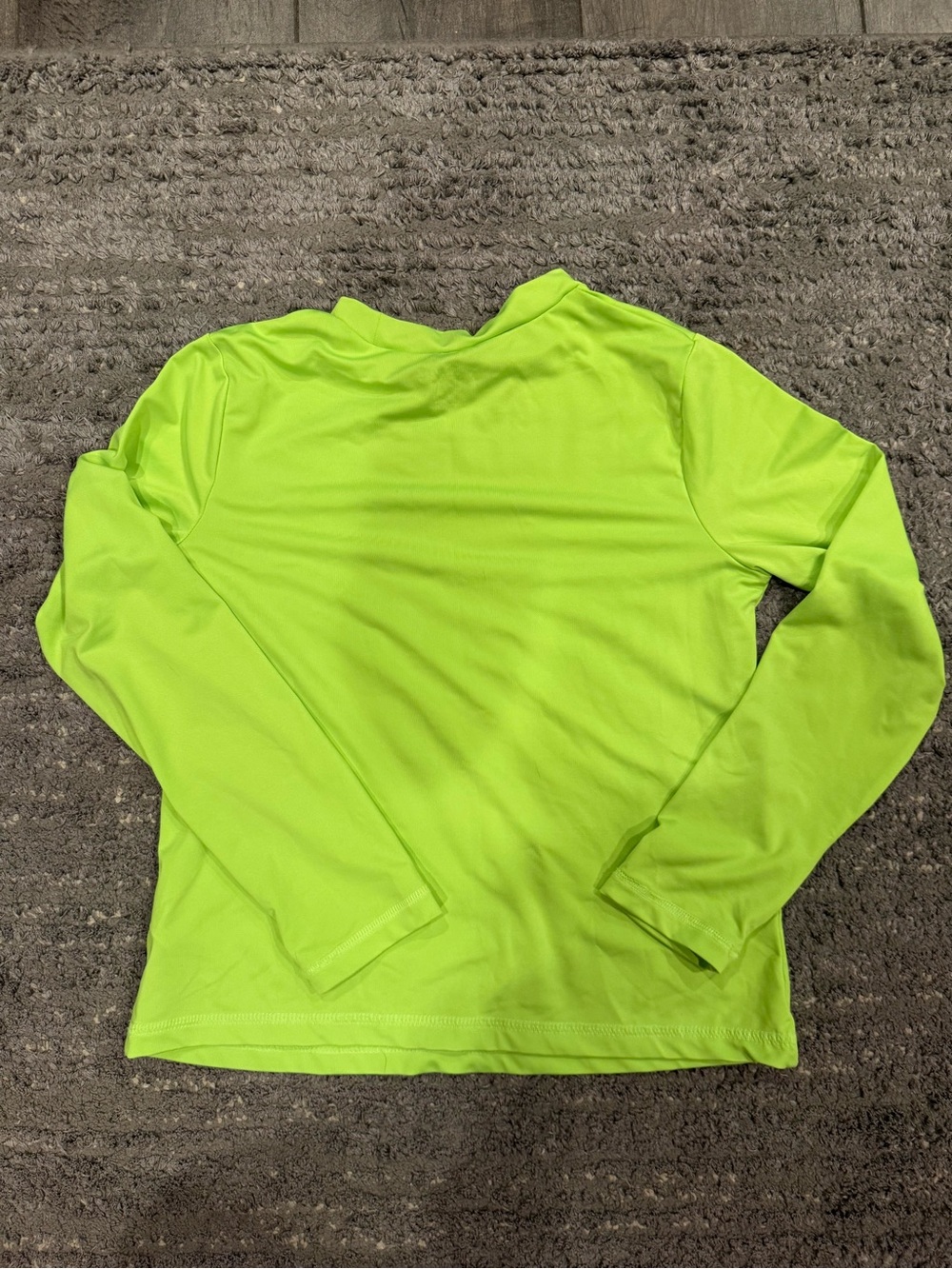 Cat & Jack Neon Green Long Sleeve Swim Rashguard